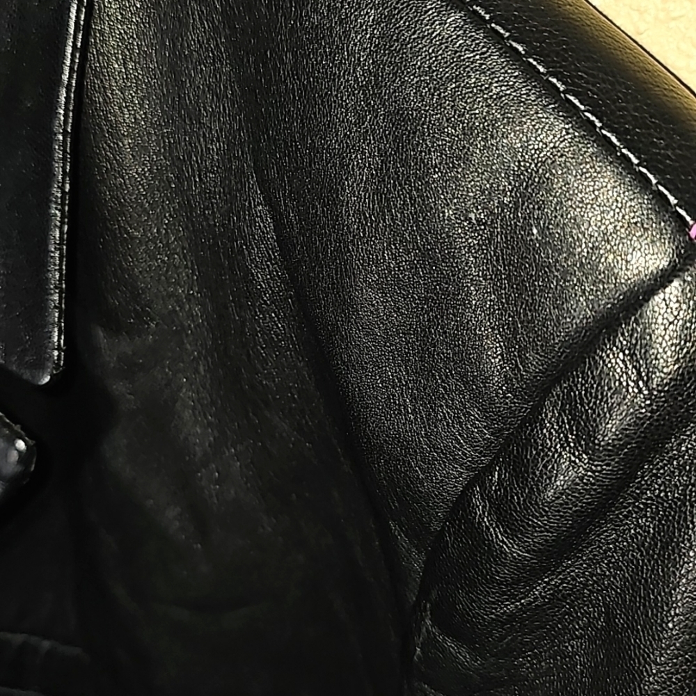 VINTAGE VERSACE LEATHER JACKET - Picture 10 of 12